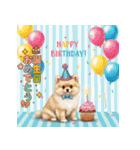 かわいい動物のお誕生日メッセージ（個別スタンプ：2）