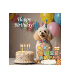かわいい動物のお誕生日メッセージ（個別スタンプ：10）