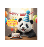 かわいい動物のお誕生日メッセージ（個別スタンプ：20）