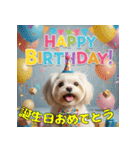 かわいい動物のお誕生日メッセージ（個別スタンプ：23）