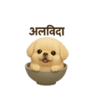 otyawanwan japanese dog HINDI（個別スタンプ：8）