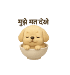 otyawanwan japanese dog HINDI（個別スタンプ：17）