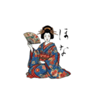 和風・浮世絵スタンプ（日常会話）（個別スタンプ：6）