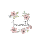 赤ちゃんスタンプ（月齢、おもちゃ）（個別スタンプ：1）