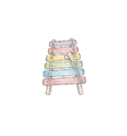赤ちゃんスタンプ（月齢、おもちゃ）（個別スタンプ：33）