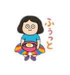 癖になるカラフル女子（個別スタンプ：4）