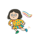 癖になるカラフル女子（個別スタンプ：25）