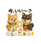 ふわふわ柴犬の夏スタンプ（個別スタンプ：5）