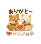 ふわふわ柴犬の夏スタンプ（個別スタンプ：14）