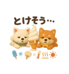 ふわふわ柴犬の夏スタンプ（個別スタンプ：17）