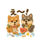 ふわふわ柴犬の夏スタンプ（個別スタンプ：32）