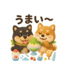 ふわふわ柴犬の夏スタンプ（個別スタンプ：33）