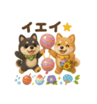 ふわふわ柴犬の夏スタンプ（個別スタンプ：37）