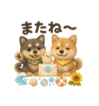 ふわふわ柴犬の夏スタンプ（個別スタンプ：39）