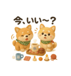 ふわふわ柴犬の冬スタンプ（個別スタンプ：5）