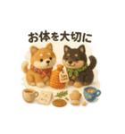 ふわふわ柴犬の冬スタンプ（個別スタンプ：15）