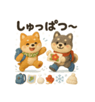 ふわふわ柴犬の冬スタンプ（個別スタンプ：25）