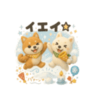 ふわふわ柴犬の冬スタンプ（個別スタンプ：36）