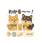 ふわふわ柴犬の冬スタンプ（個別スタンプ：40）