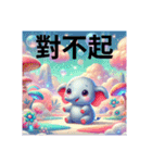 葫洲駅 台湾からやってきた！ゾウさん挨拶（個別スタンプ：14）