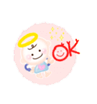 ほんわか天使のスタンプ7言葉のプレゼント（個別スタンプ：9）