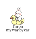 ウサギの日常スタンプ 07(EN)（個別スタンプ：6）