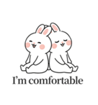 ウサギの日常スタンプ 07(EN)（個別スタンプ：17）