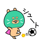 サッカーとスーパーマスクドゲッシ（個別スタンプ：1）