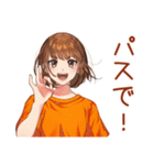 やんわりお断り★ボブカットの女の子（個別スタンプ：24）