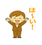 毎日使える！元気なビジネスマンスタンプ（個別スタンプ：12）