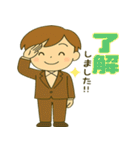 毎日使える！元気なビジネスマンスタンプ（個別スタンプ：19）