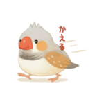 キンカチョウのスタンプ！（個別スタンプ：9）