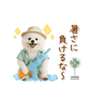▶動く癒しポメラニアンの「夏」の毎日（個別スタンプ：20）