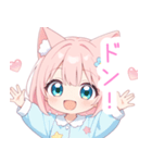 ドリームナイト猫な女の子スタンプ（個別スタンプ：30）