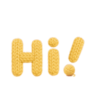 Cozy Knit Stickers（編み物スタンプ）（個別スタンプ：25）