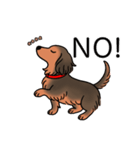 名前入りダックスシェーデッドレッド（個別スタンプ：8）