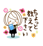 やさしいお返事♡ゆるふわレディ～日常敬語（個別スタンプ：18）