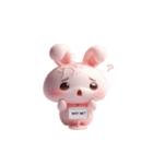 ピンクうさぎはあなたを無視（個別スタンプ：5）