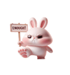 ピンクうさぎはあなたを無視（個別スタンプ：7）