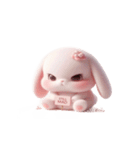 ピンクうさぎはあなたを無視（個別スタンプ：19）