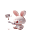 ピンクうさぎはあなたを無視（個別スタンプ：30）