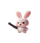 ピンクうさぎはあなたを無視（個別スタンプ：31）