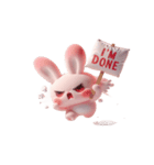 ピンクうさぎはあなたを無視（個別スタンプ：32）