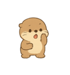 まんまるラッコの楽しい日常（個別スタンプ：3）