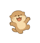 まんまるラッコの楽しい日常（個別スタンプ：4）