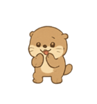 まんまるラッコの楽しい日常（個別スタンプ：14）