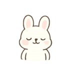 ふわふわウサギのドタバタ冒険（個別スタンプ：1）