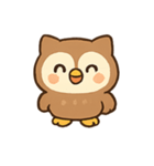 ふくろうのたのしいきもち（個別スタンプ：2）