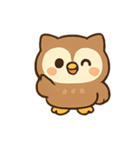 ふくろうのたのしいきもち（個別スタンプ：4）