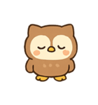 ふくろうのたのしいきもち（個別スタンプ：9）